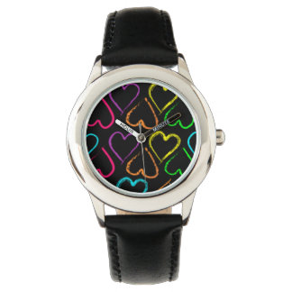 Coloured Hearts Watch