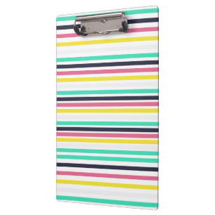 Coloured Horizontal Stripes Clipboard