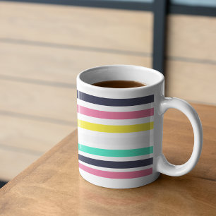 Coloured Horizontal Stripes  Coffee Mug