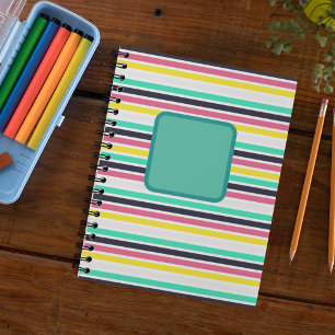 Coloured Horizontal Stripes Notebook