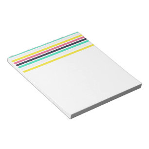 Coloured Horizontal Stripes Notepad