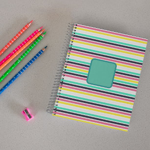 Coloured Horizontal Stripes  Planner