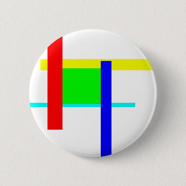 Coloured hug 6 cm round badge (Front)