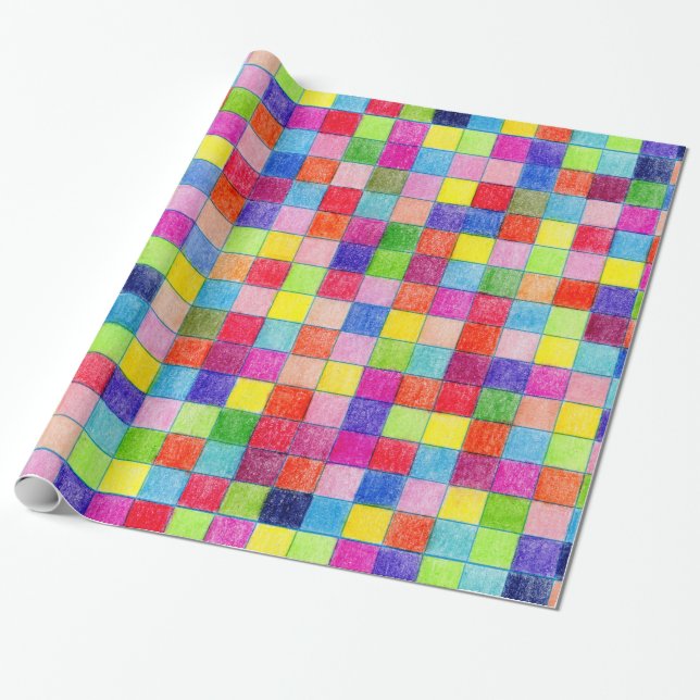 Coloured In Graph Paper Squares (Unrolled)