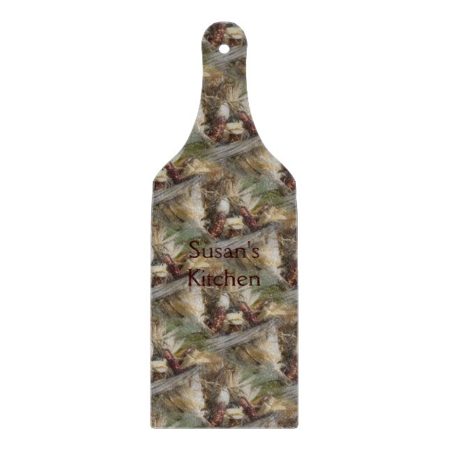 Coloured Indian Corn Nature Pattern Cutting Board (Front)