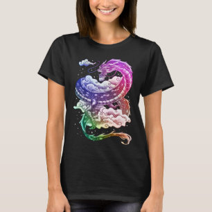Coloured Japanese tradition dragon T-Shirt