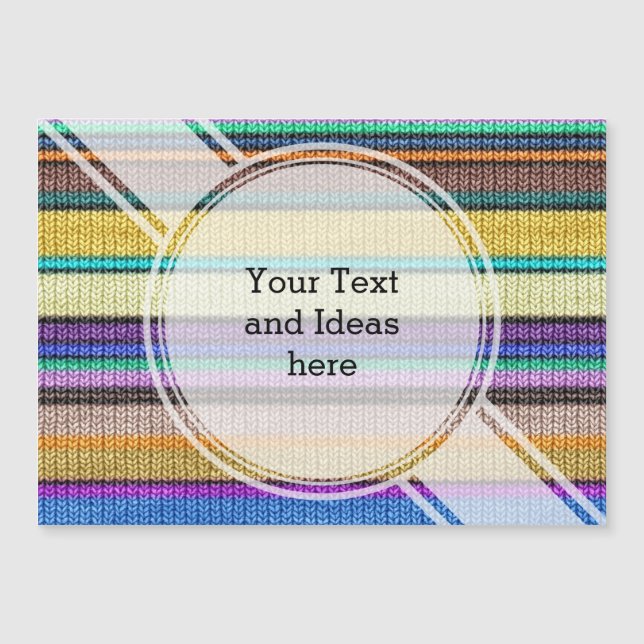 Coloured knitting Stripes seamless pattern 1 (Front)