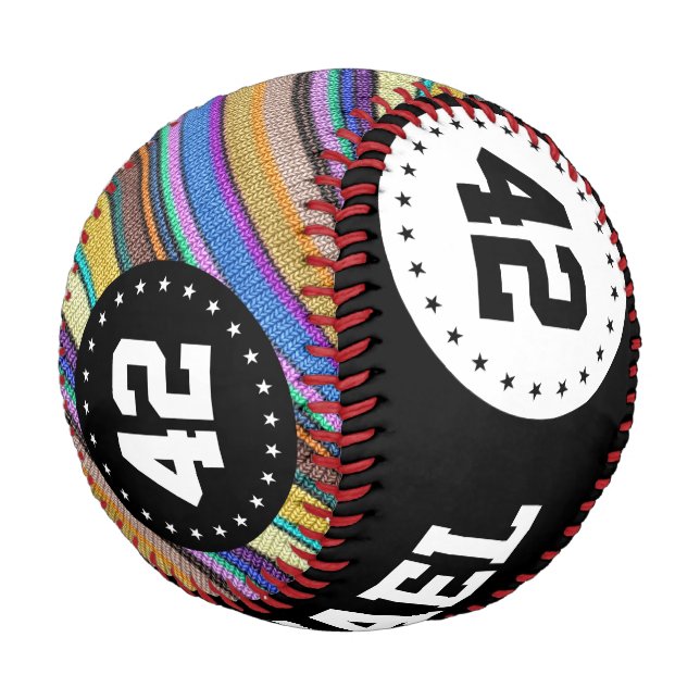 Coloured knitting Stripes seamless pattern 1 Baseball (Angled)