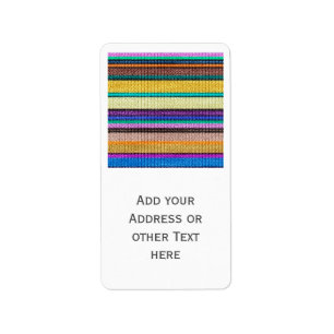 Coloured knitting Stripes seamless pattern 1 Label