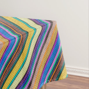Coloured knitting Stripes seamless pattern 1 Tablecloth