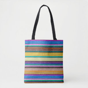 Coloured knitting Stripes seamless pattern 1 Tote Bag