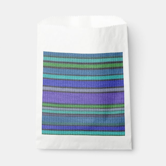Coloured knitting Stripes seamless pattern 2 Favour Bags (Front)