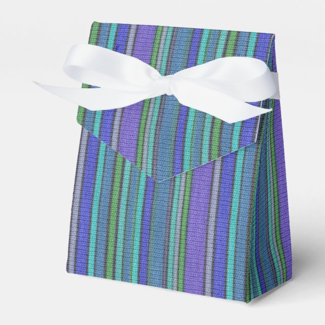 Coloured knitting Stripes seamless pattern 2 Favour Box (Front Side)