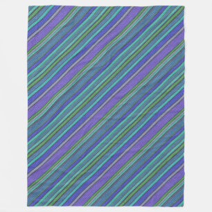 Coloured knitting Stripes seamless pattern 2 Fleece Blanket