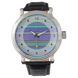 Coloured knitting Stripes seamless pattern 2 Watch