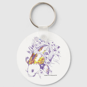 Coloured Koi Fish Keychain
