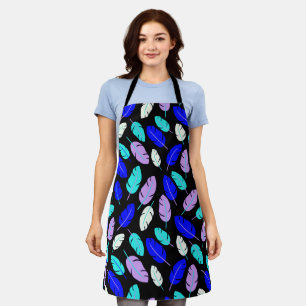 Coloured Leaf or feather pattern Apron