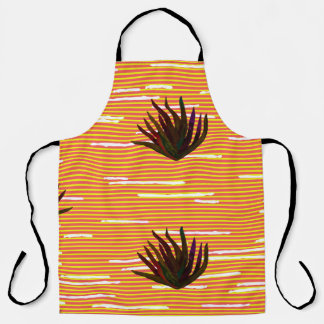 Coloured leaves,exotic plant seamless pattern in v apron