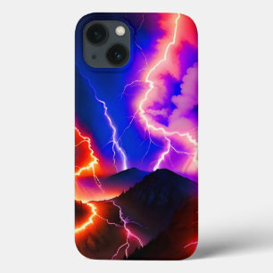 Coloured Lightning Mountain One iPhone 13 Case