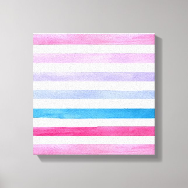 Coloured lines canvas print (Front)
