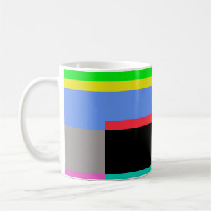 Coloured lines coffee mug