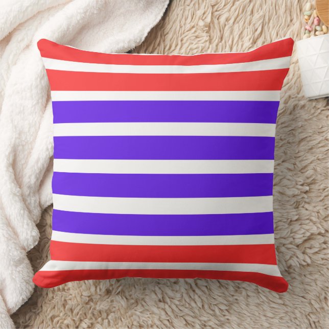 Coloured Lines Graphic Art Cushion (Blanket)
