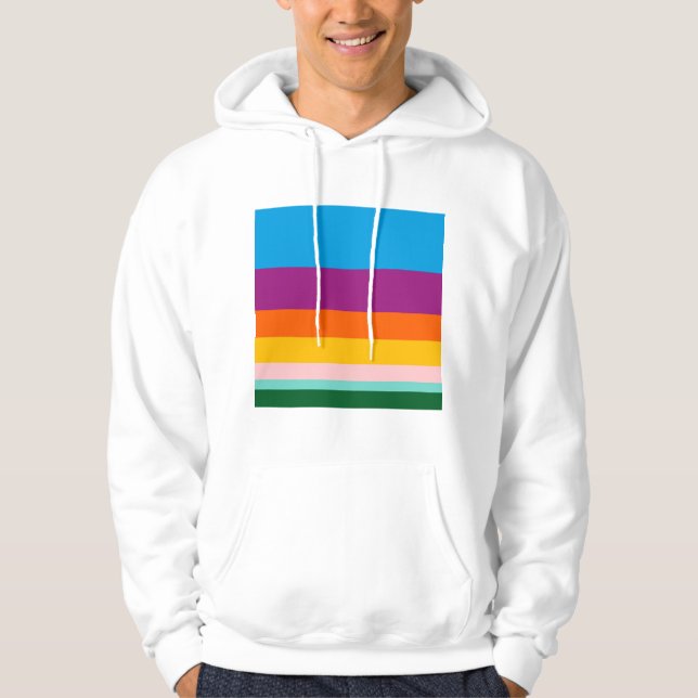 Coloured lines hoodie (Front)