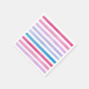 Coloured lines napkin