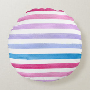 Coloured lines round cushion
