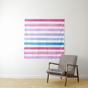 Coloured lines tapestry