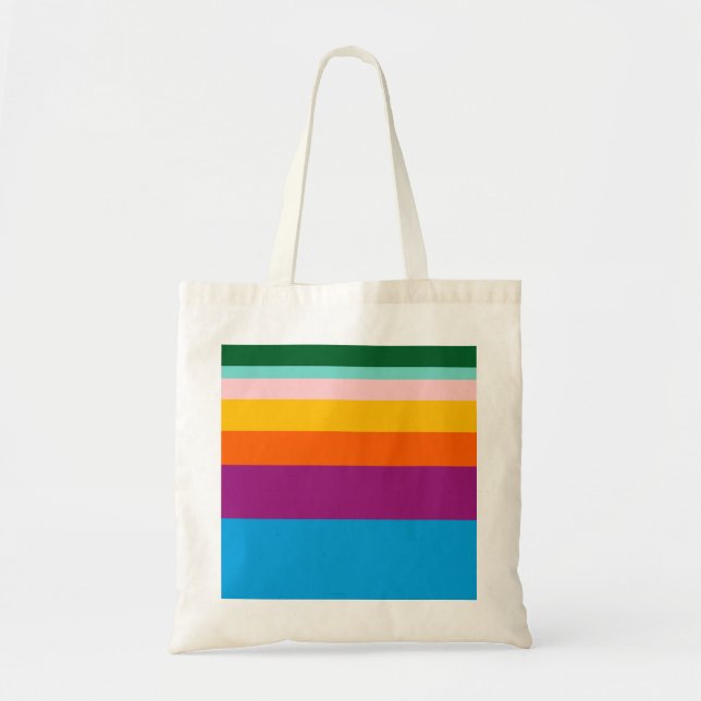 Coloured lines tote bag (Front)
