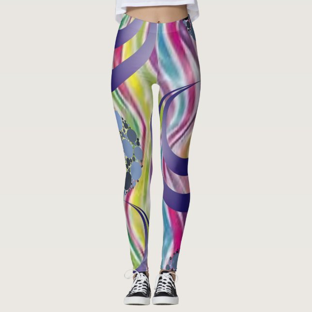 coloured long leggings (Front)