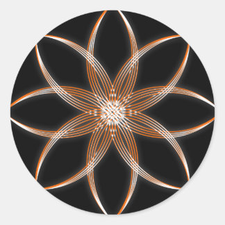Coloured Lotus Classic Round Sticker