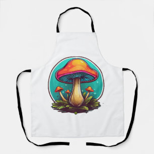 Coloured Magic Mushrooms Apron