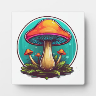 Coloured Magic Mushrooms Plaque