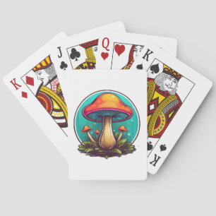 Coloured Magic Mushrooms Playing Cards