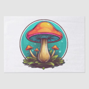 Coloured Magic Mushrooms Tissue Paper