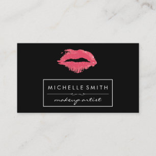 Coloured Makeup Powder   Makeup Artist   Kiss Business Card