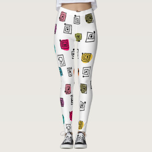 Coloured Mazes Leggings