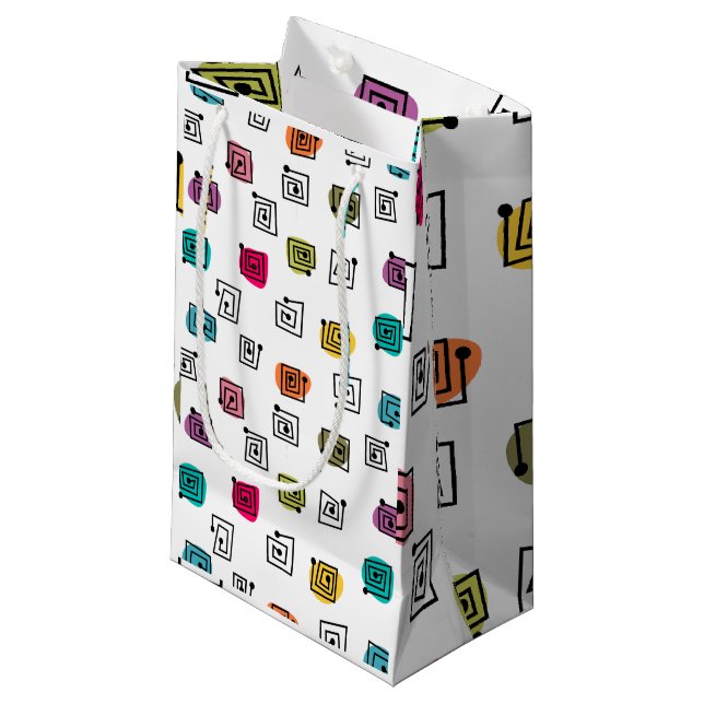 Coloured Mazes  Small Gift Bag (Front Angled)