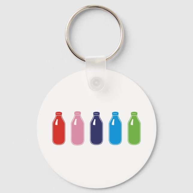 Coloured milk keychain (Front)