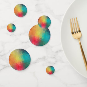 Coloured Neon Glass Pattern Confetti