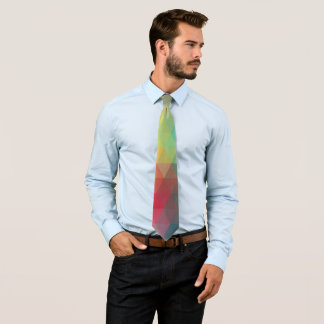 Coloured Neon Glass Pattern Tie