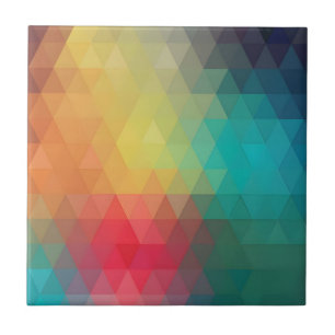 Coloured Neon Glass Pattern Tile