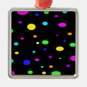 Coloured Orbs-ornament Metal Tree Decoration