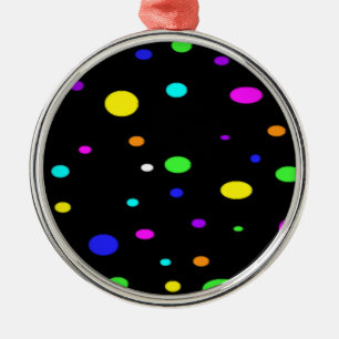 Coloured Orbs-ornament Metal Tree Decoration