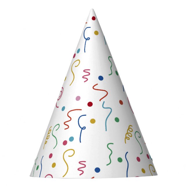 Coloured Party Confetti Pattern Hat (Front)