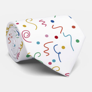 Coloured Party Confetti Pattern Tie