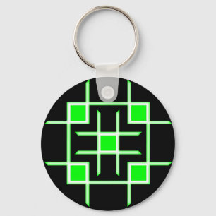 Coloured Patch Key Ring