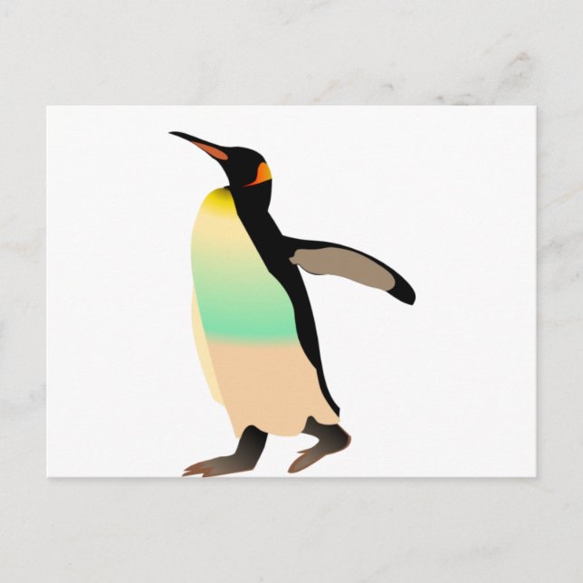 Coloured Peguin Postcard (Front)